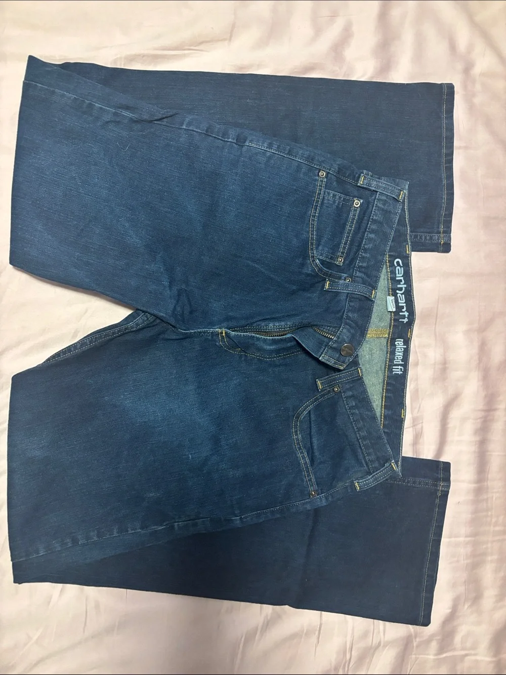 Carhartt Men's Relaxed Fit Jeans in Indigo Blue